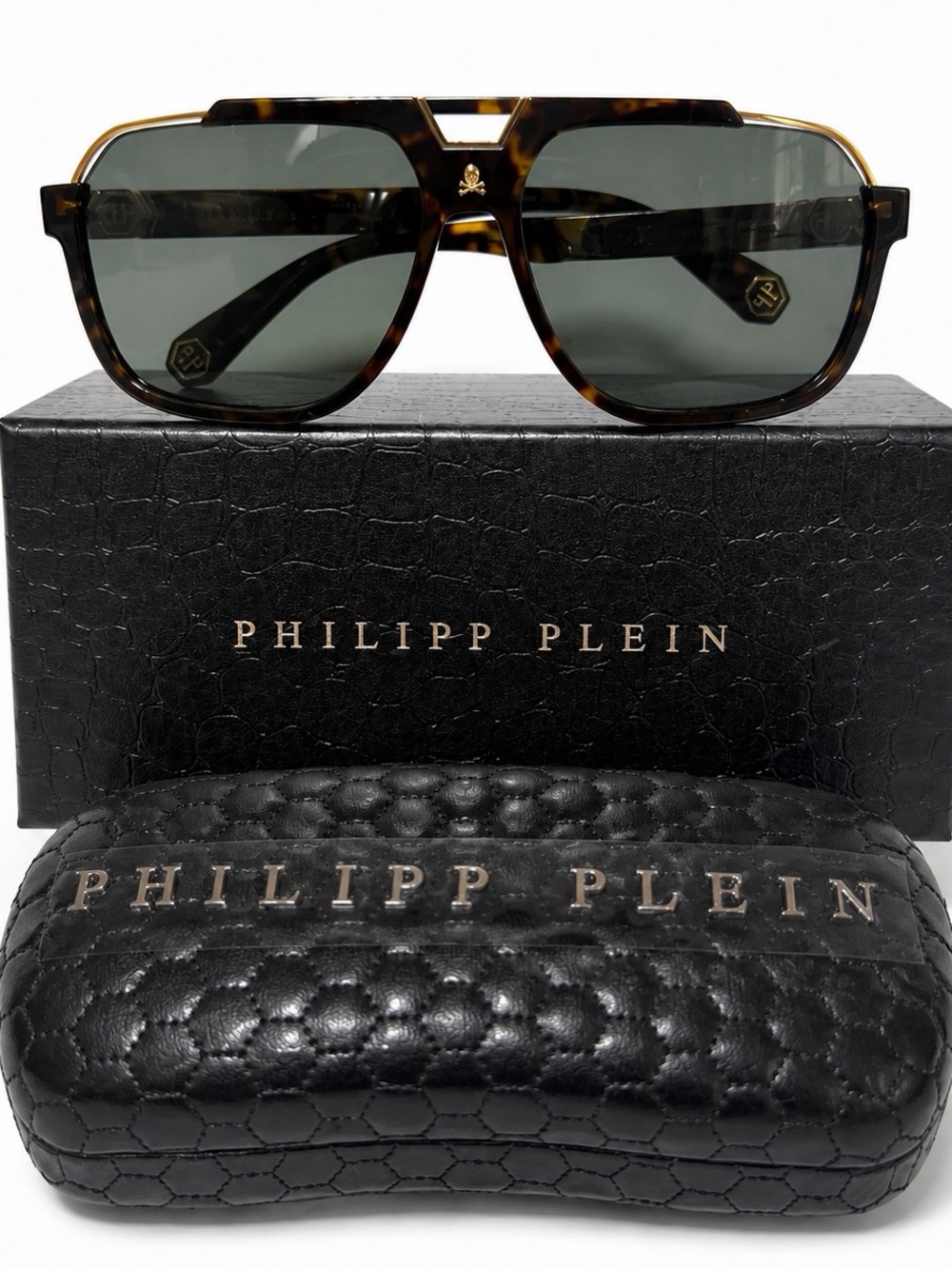 Philipp Plein Skull Aviator Sunglasses  Unisex